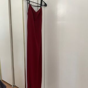 Red Wine Formal Long Dress